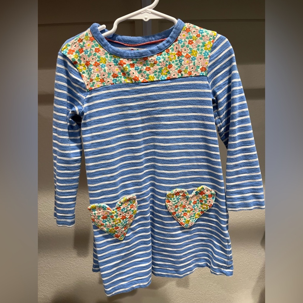 Mini Boden Fun Pocket Cotton Jersey Dress